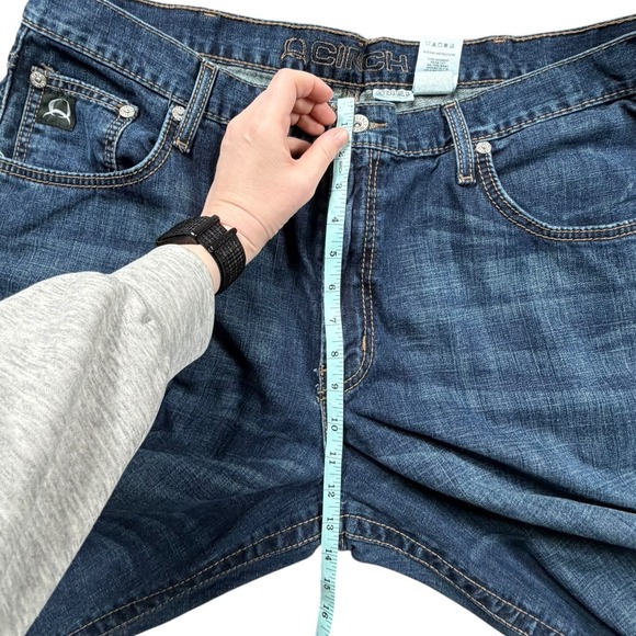 Cinch Black Label 2.0 Relaxed Straight Jeans Dark Wash Mens 40x34 Western - Picture 8 of 10